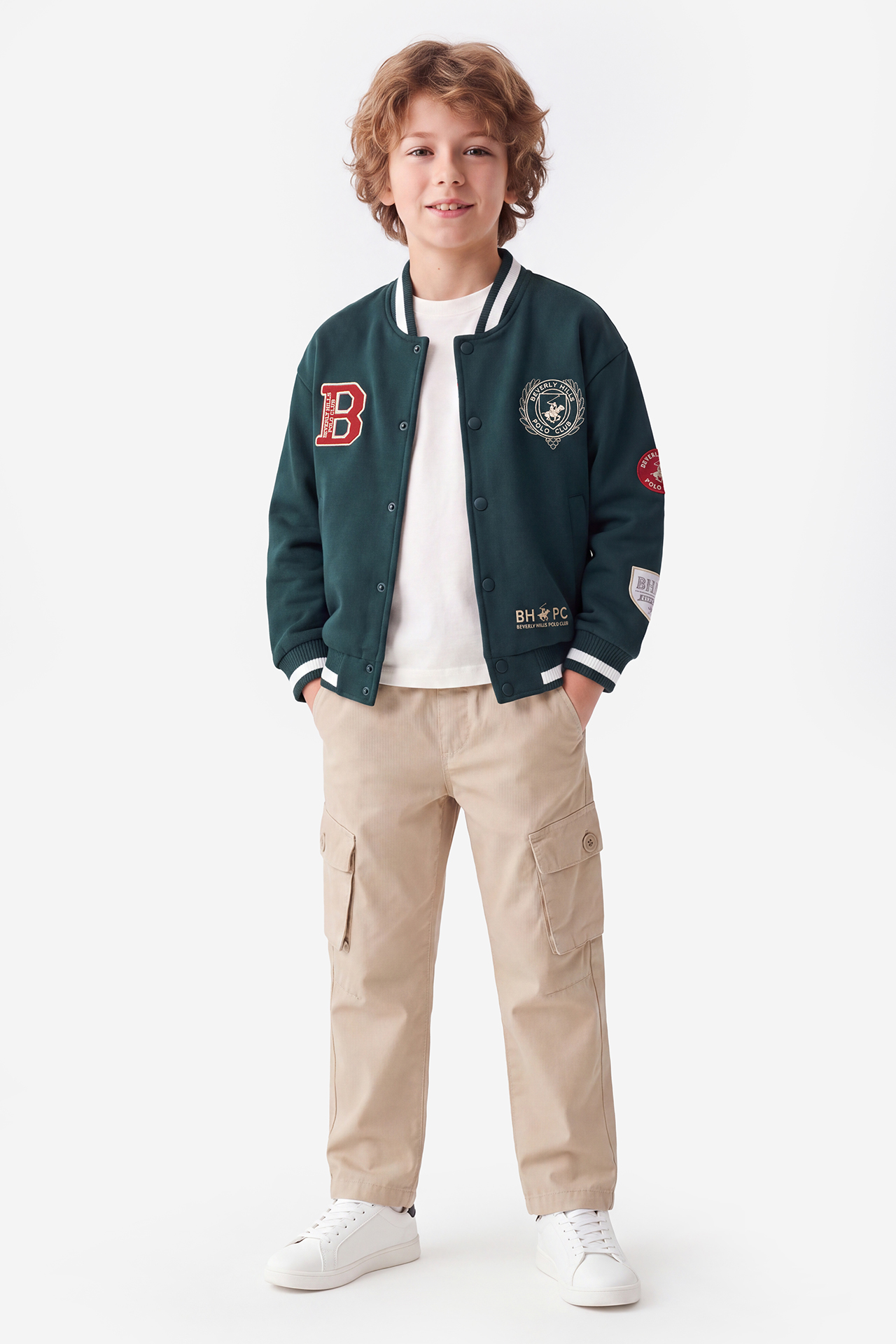Bluza Beverly Hills Polo Club W226-BHBSS-1177-28X Zielony ciemny