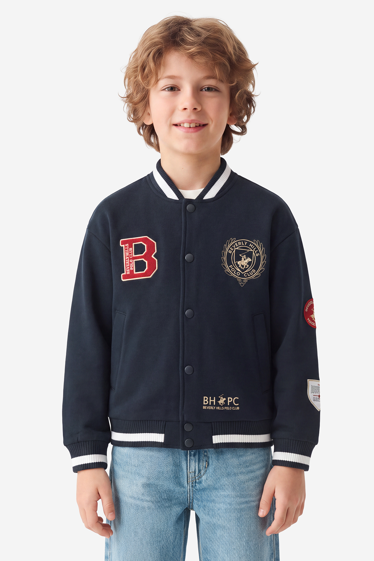 Bluza Beverly Hills Polo Club W226-BHBSS-1177-19X Granatowy