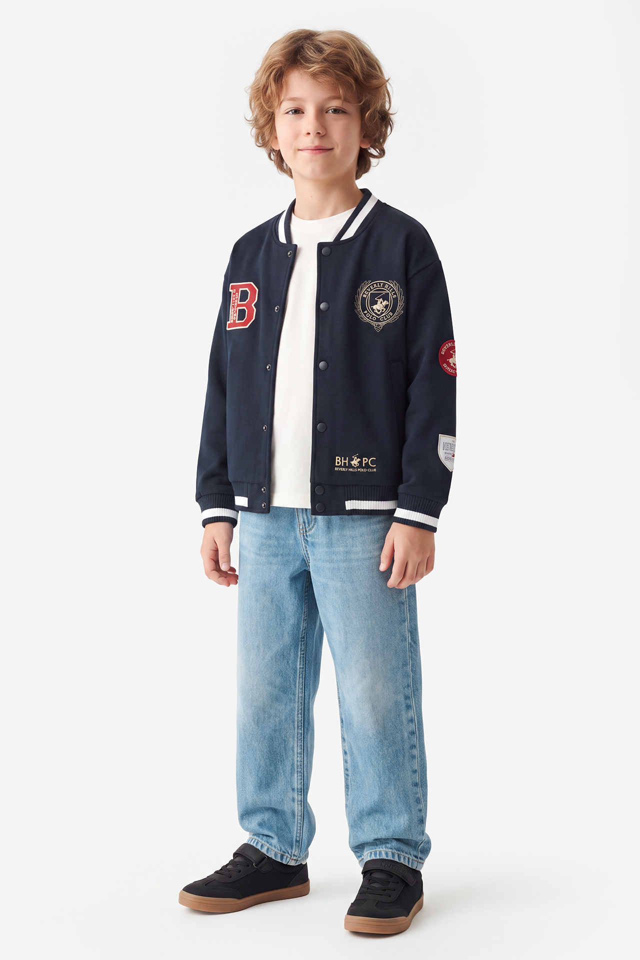 Bluza Beverly Hills Polo Club W226-BHBSS-1177-19X Granatowy
