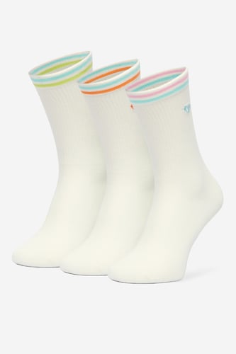 Ponožky ROXY CEO_BR_ROXY_2032_W_AW26 (3 PACK) Bílá