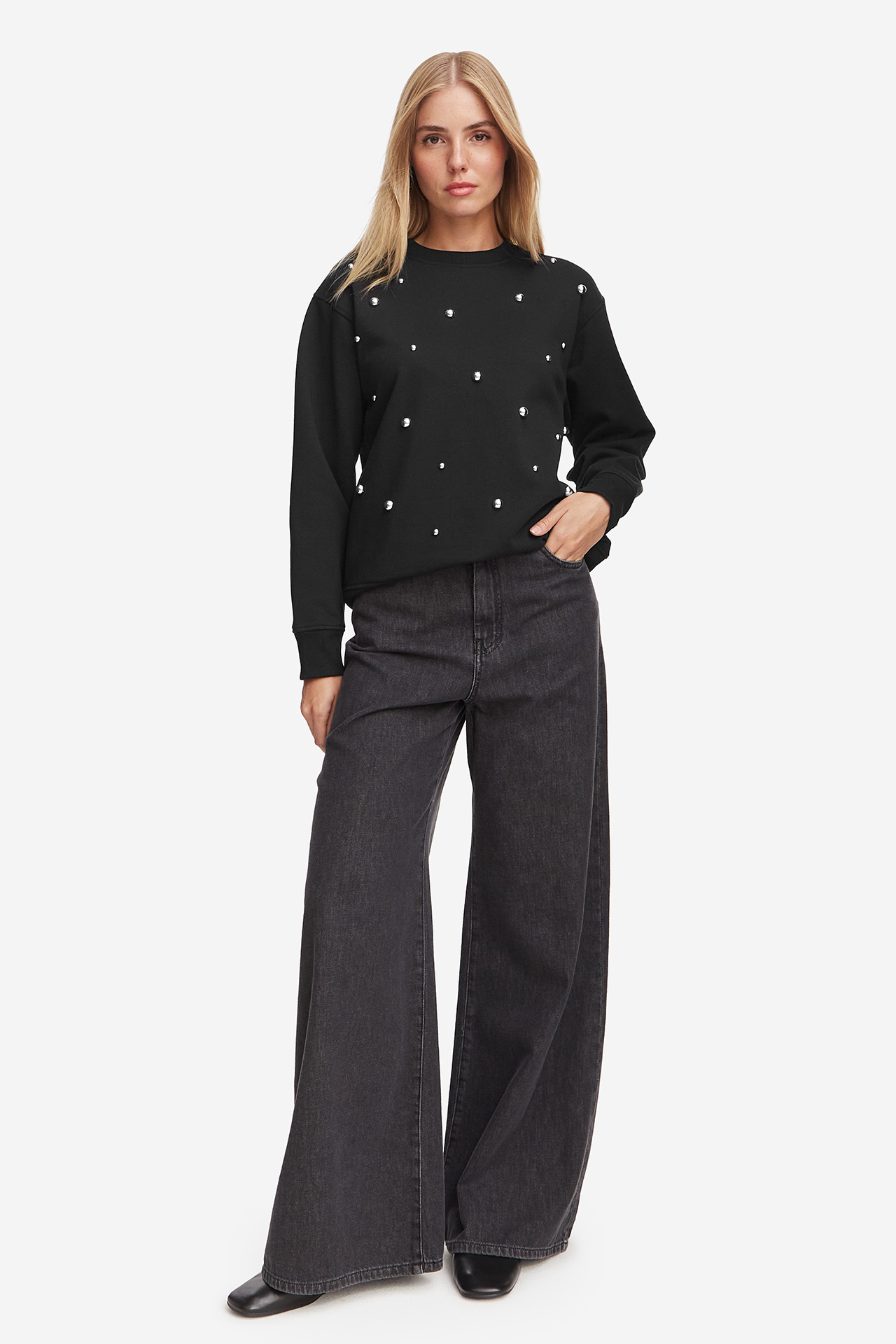 Bluza JENNY W226-JNLSS-1071-48X Czarny
