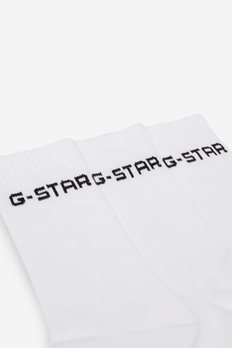 Nogavice G-STAR CEO_AS_G_STAR_001W_AW26 (3-PACK) Bela