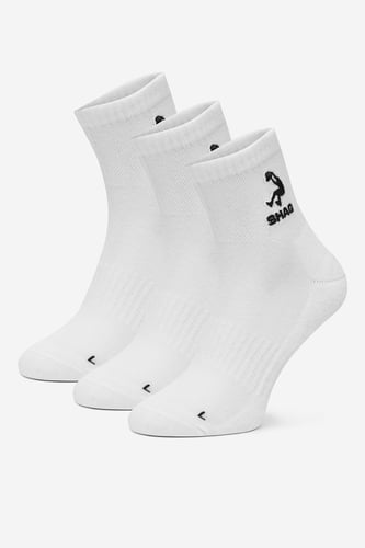 Nogavice SHAQ CEO_AS_SHQ_H_001Z_AW26 (3-PACK) Bela