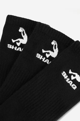 Nogavice SHAQ CEO_AS_SHQ_H_001W_AW26_(3-PACK) Črna
