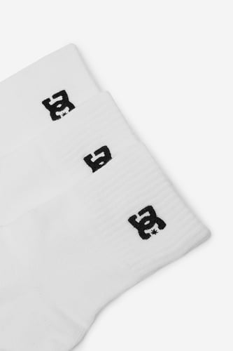 Nogavice DC Shoes CEO_AS_DC_01Z_AW26_(3-PACK) Bela