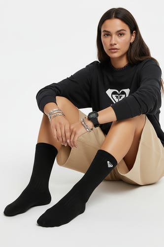Ponožky ROXY CEO_AS_ROXY_15_Z_AW26 (3-PACK) Černá