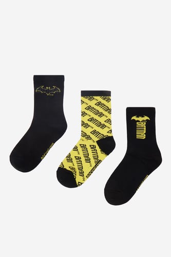 Nogavice Batman CEO-ACCCS-AW26-221WBBAT(3-PACK) Črna