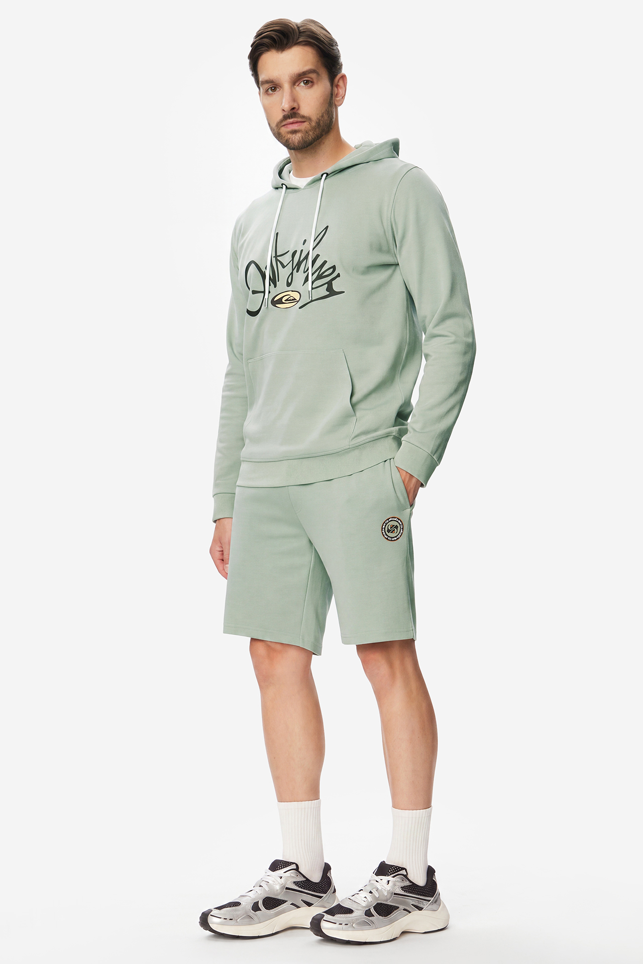 Spodenki QUIKSILVER W226-QSMSH-1040-24X Zielony jasny