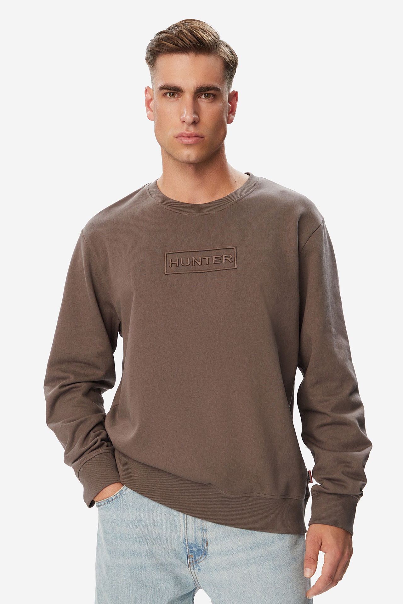 Bluza HUNTER W226-HRMSS-1098-37X Szary ciemny