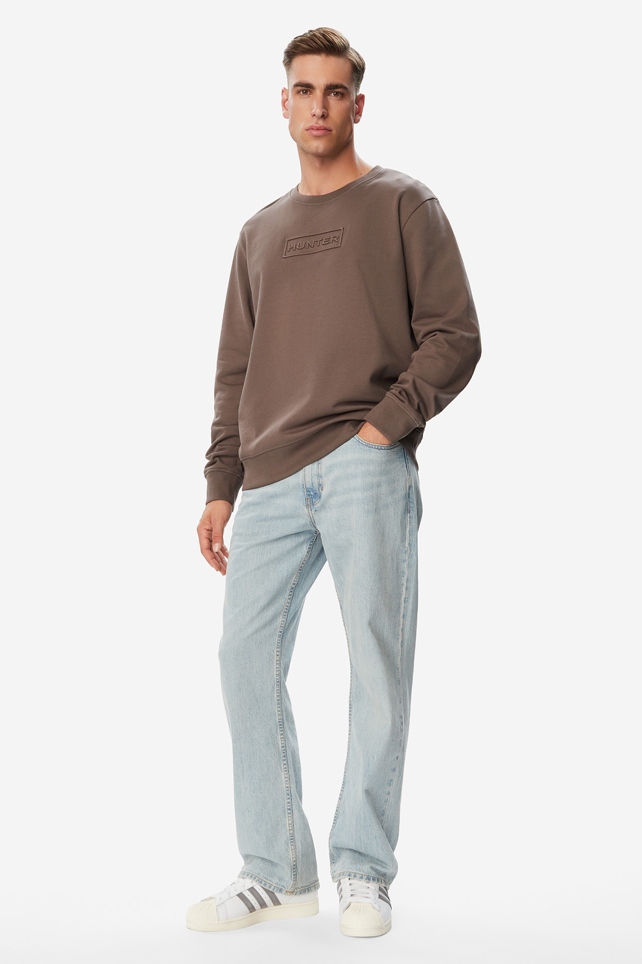 Bluza HUNTER W226-HRMSS-1098-37X Szary ciemny