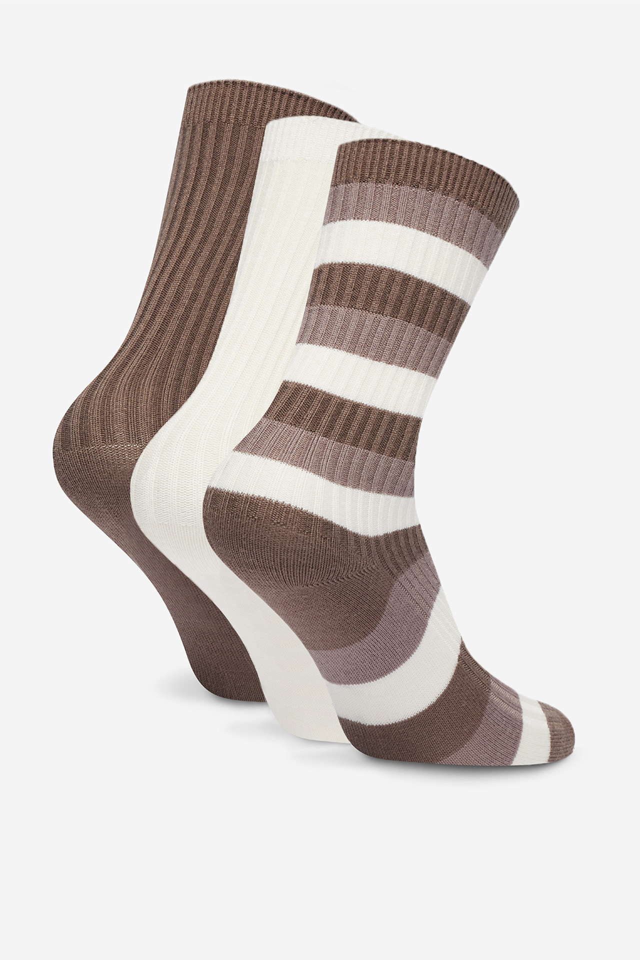 Skarpetki Beverly Hills Polo Club WB_LA_BHPC_20260_W_AW26 (3-PACK) Brązowy