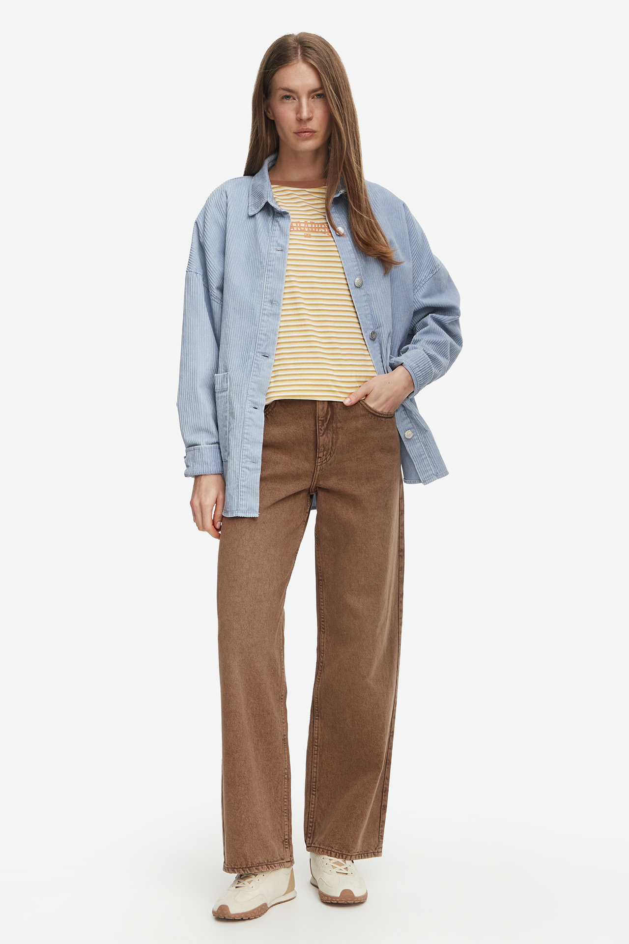 Spodnie jeansowe ROXY W226-RXLTR-1044-37D Brązowy