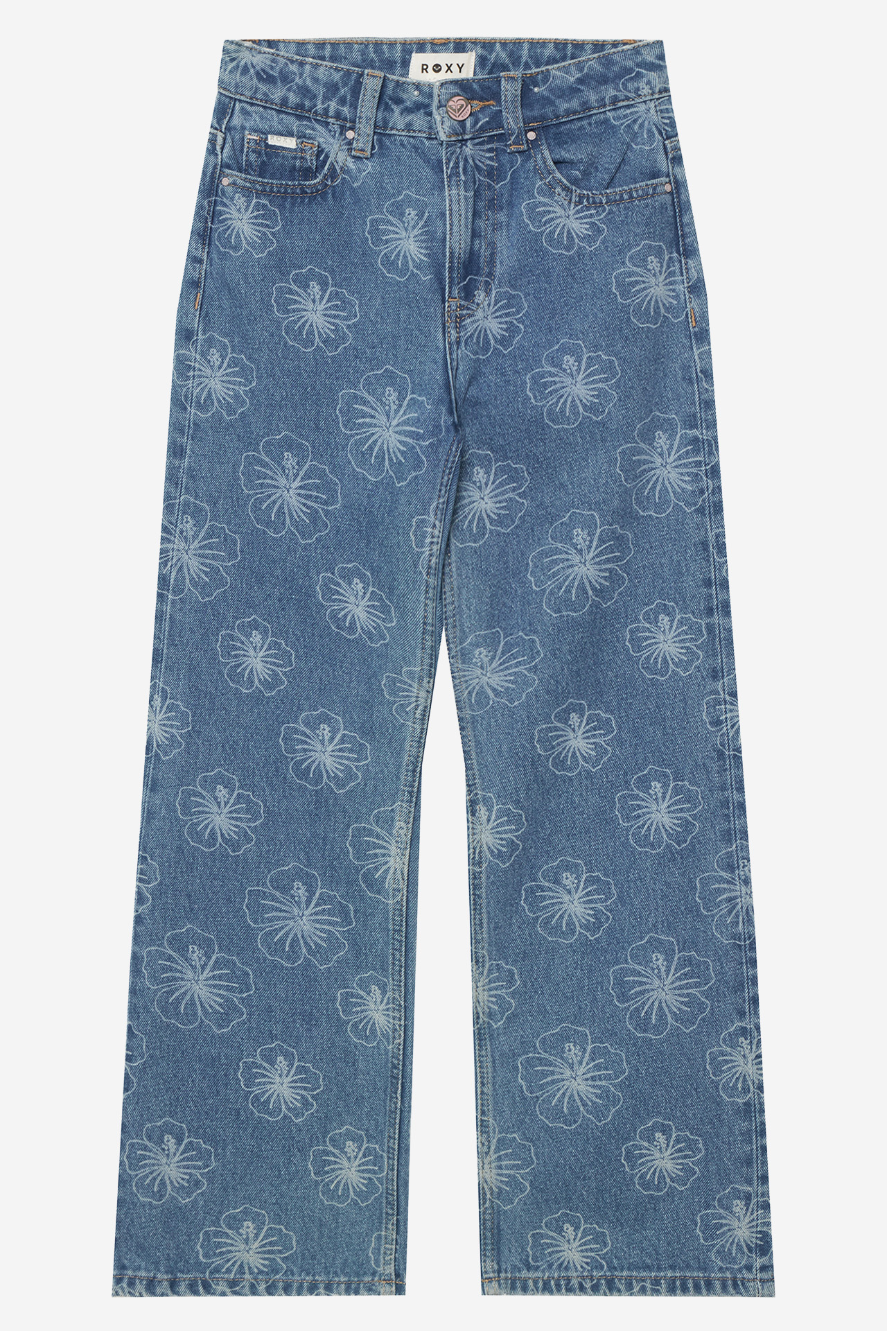 Spodnie jeansowe ROXY W226-RXGTR-1037-21D Niebieski
