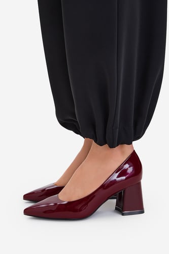 Čevlji s peto Jenny CEO-WFA3047-1 Bordo rdeča