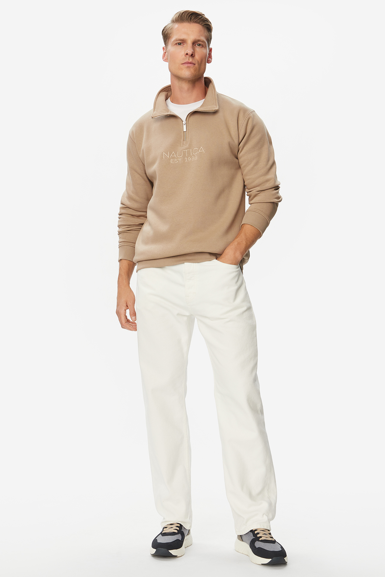 Bluza NAUTICA W226-NAMSS-1129-39X Beżowy