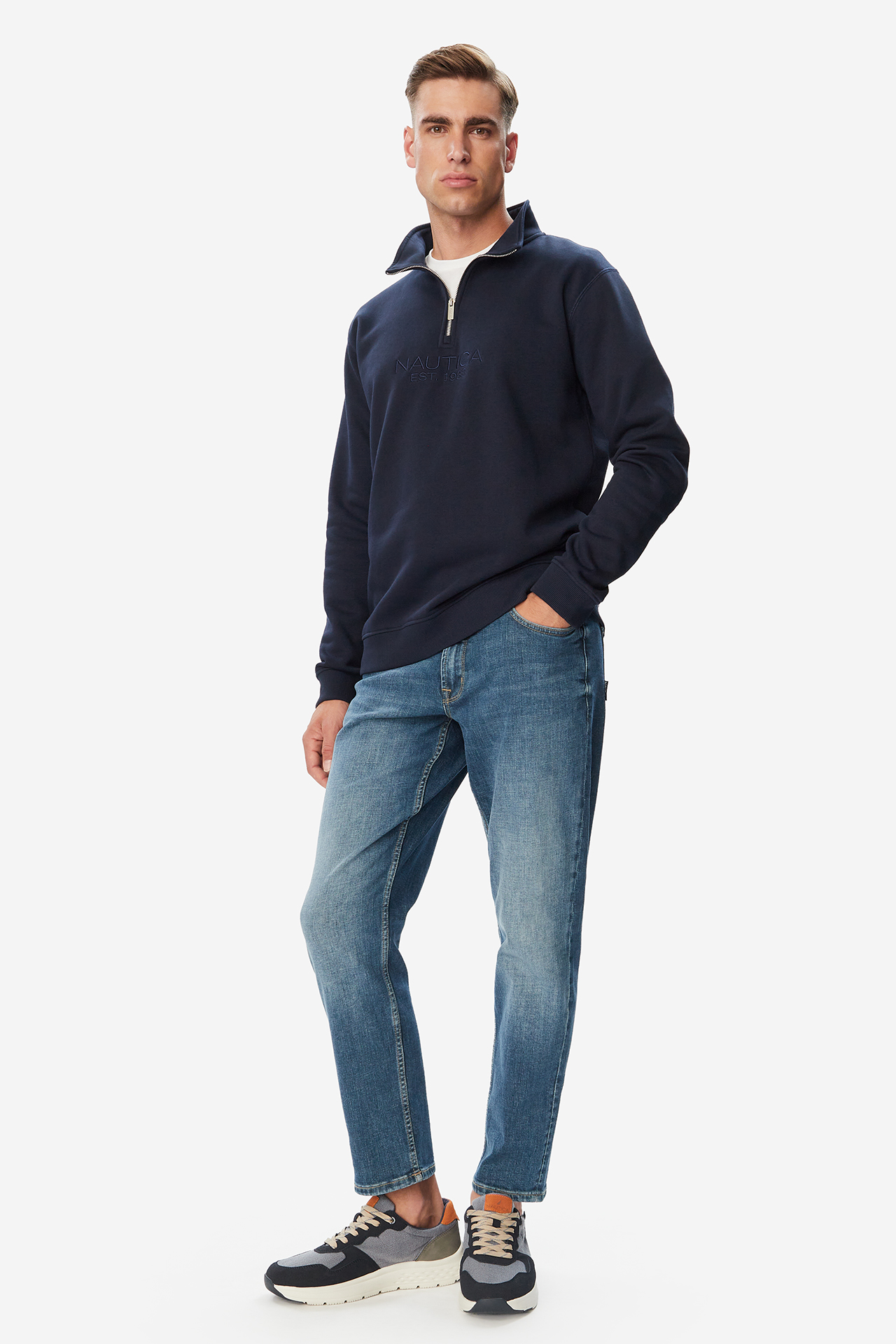 Bluza NAUTICA W226-NAMSS-1129-19X Granatowy