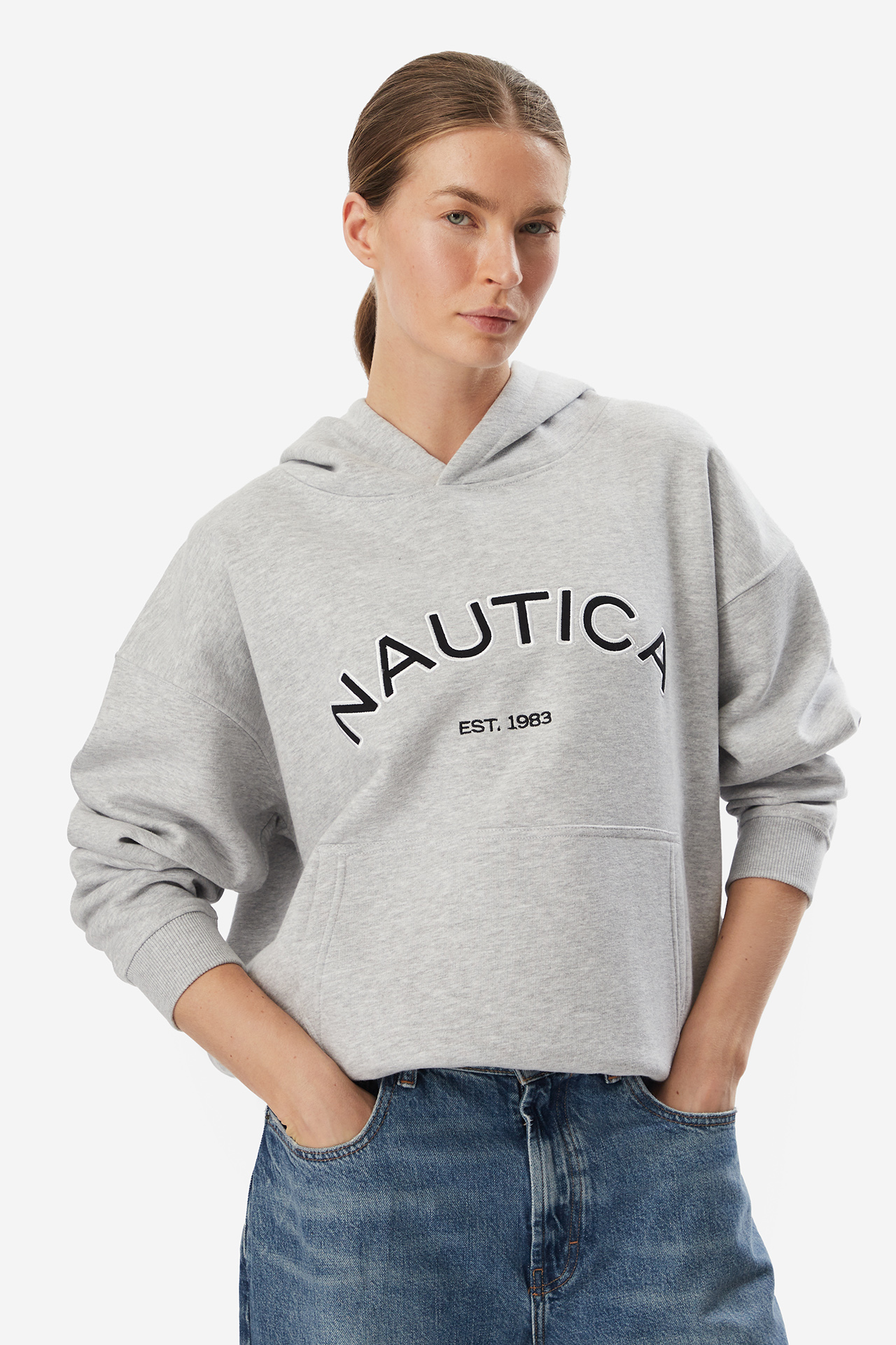 Bluza NAUTICA W226-NALSS-1123-40M Szary