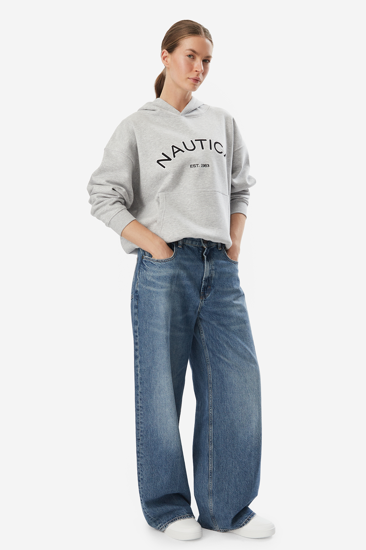 Bluza NAUTICA W226-NALSS-1123-40M Szary