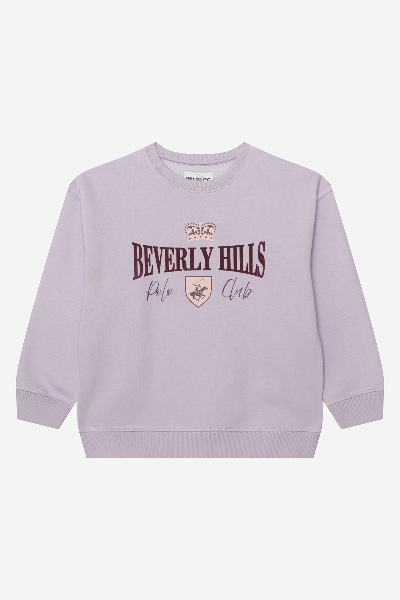 Bluza Beverly Hills Polo Club W226-BHGSS-1193-16X Fioletowy jasny