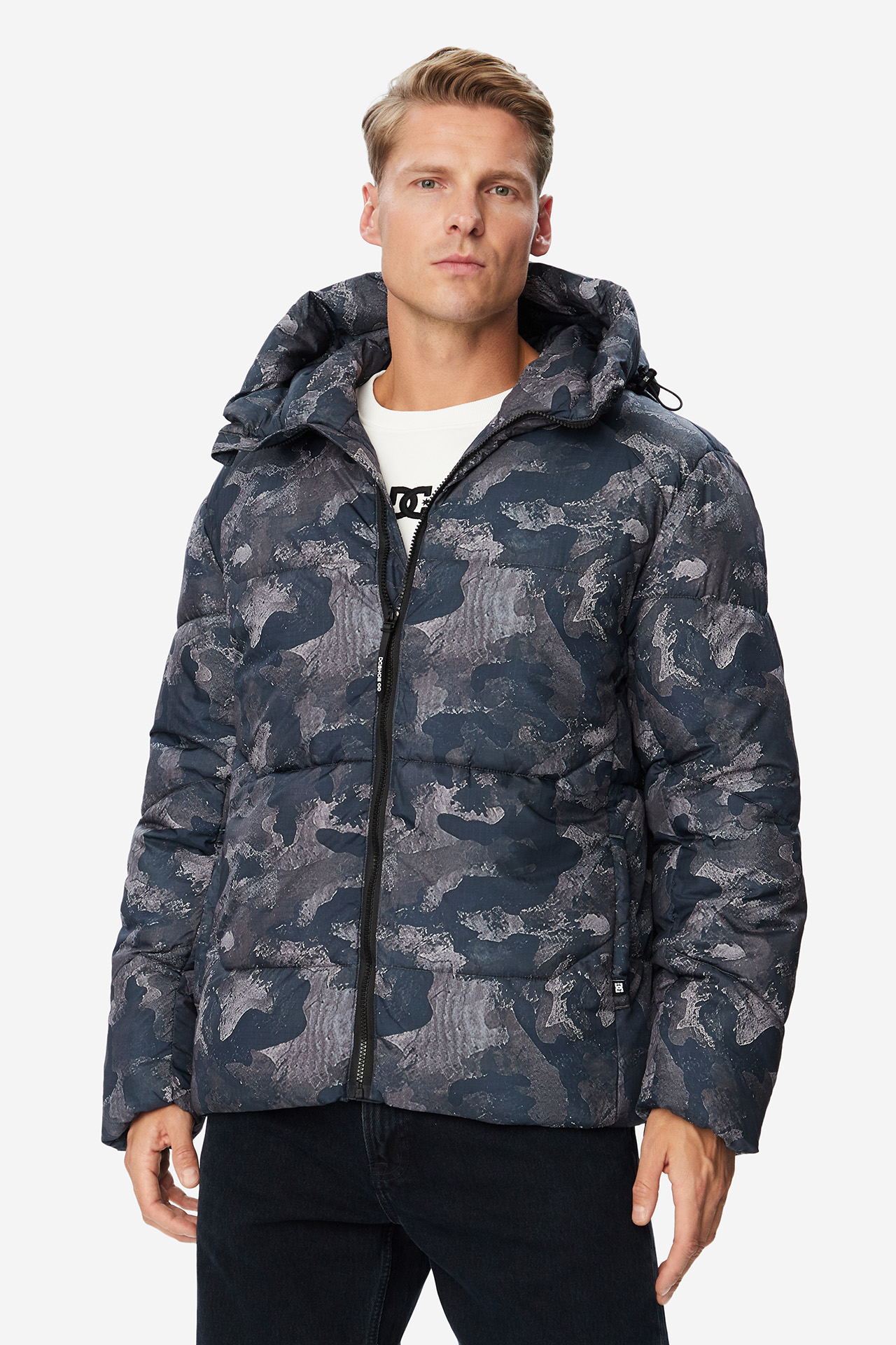 Kurtka DC SHOES W226-DCMJT-1036-AOP Szary ciemny