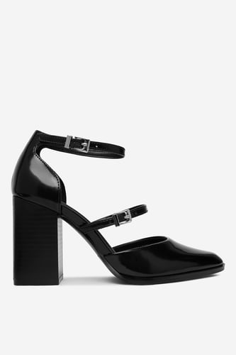 Čevlji s peto Jenny CEO-LS6496-01 Črna
