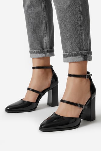 Čevlji s peto Jenny CEO-LS6496-01 Črna