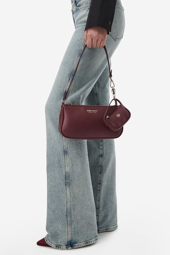Kabelka NINE WEST CEO-VELVET CHARM-LA374-4788 Bordó