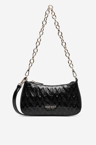 Kabelka NINE WEST CEO-SILKEN GLOW-LA482-7888 Čierna