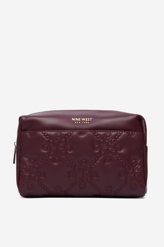 Kozmetična torba NINE WEST CEO-NW-W1-030-AW26 Bordo rdeča