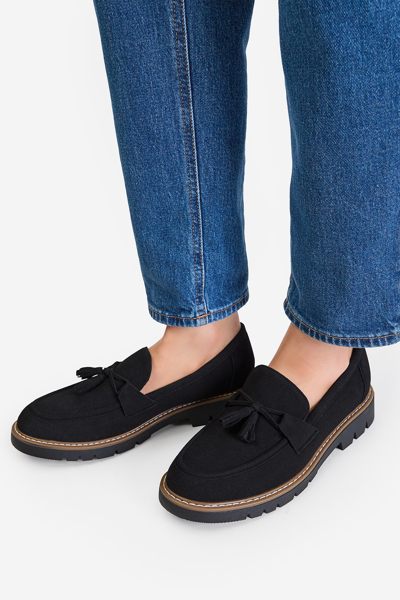Loafersy Černá