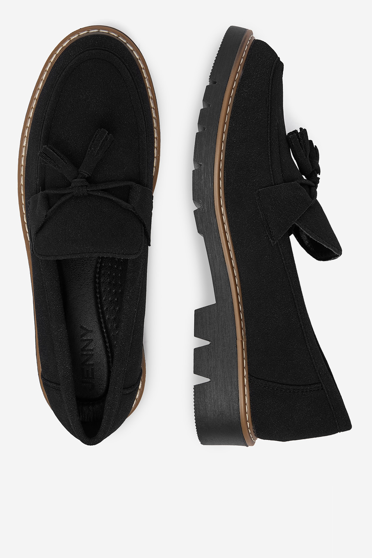 Loafersy Černá
