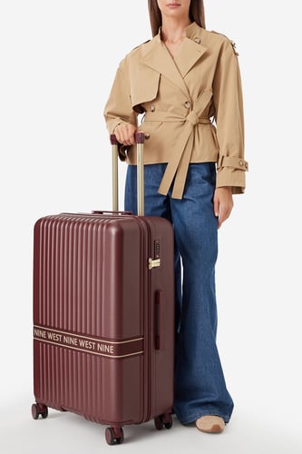 Kovček NINE WEST CEO-NW-L-002-10 BURGUNDY Bordo rdeča
