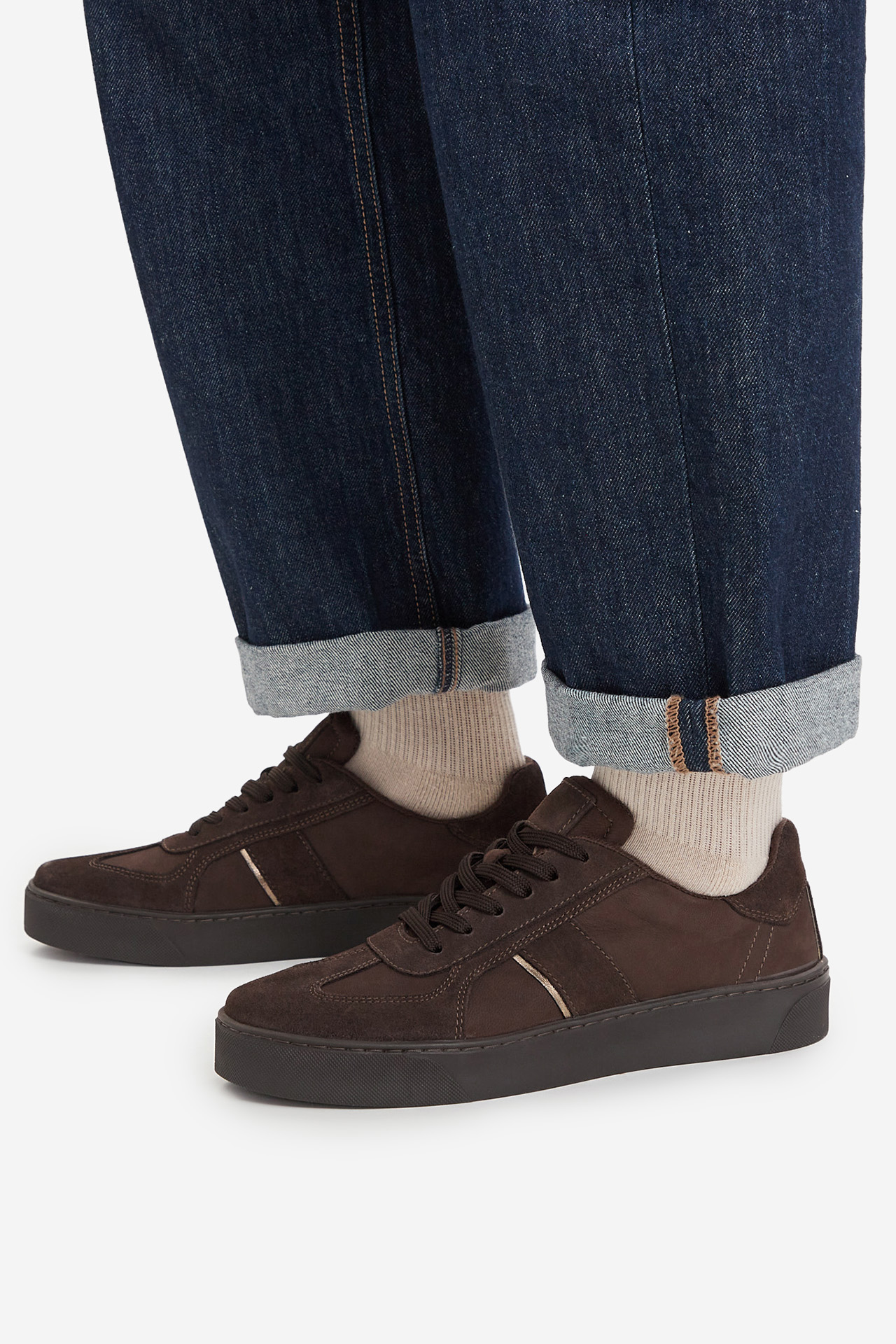 Sneakersy Tmavě hnědá
