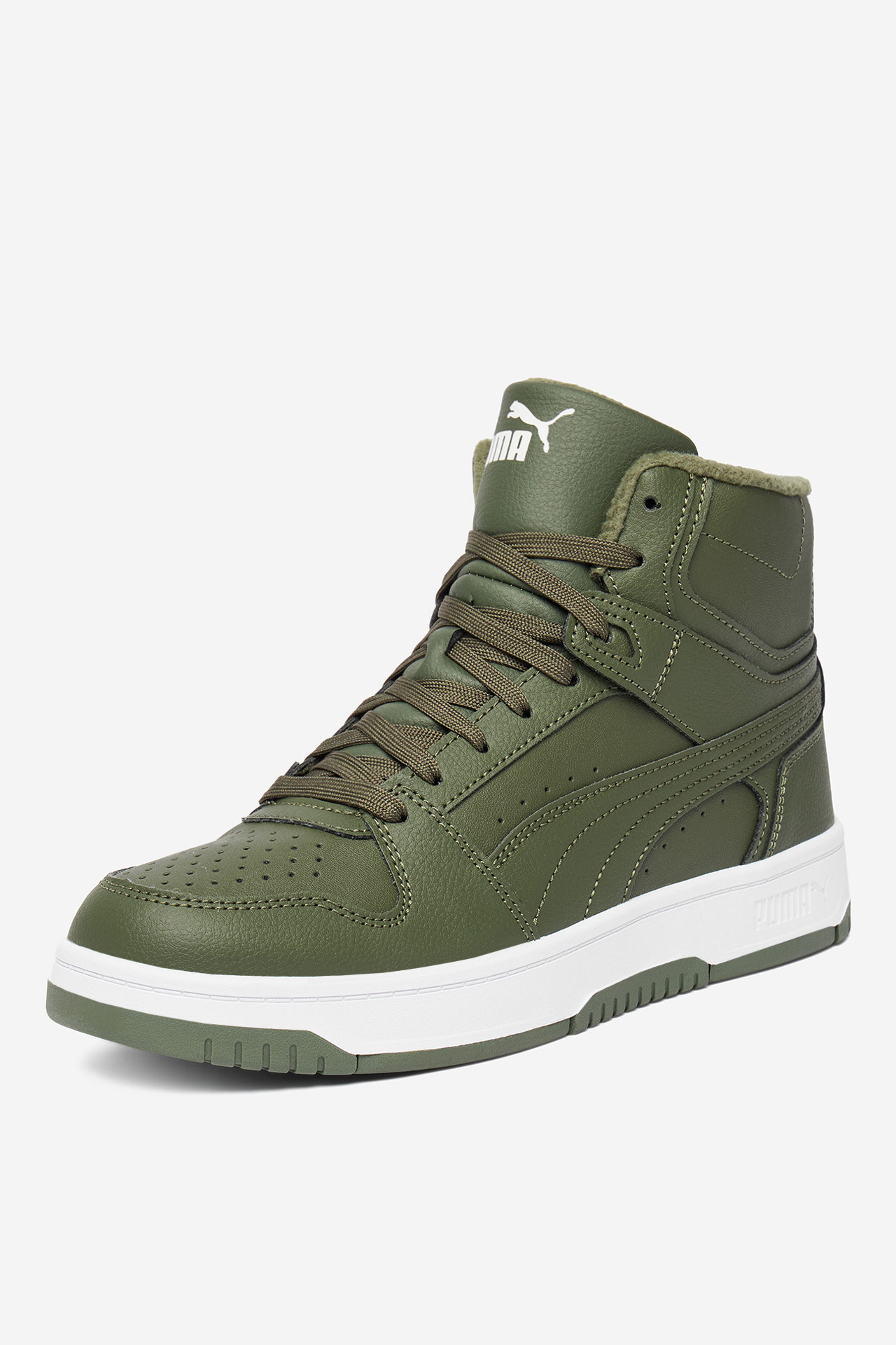 Obuwie sportowe PUMA WB-REBOUND SLAM MID WTR JR 40880302 Khaki