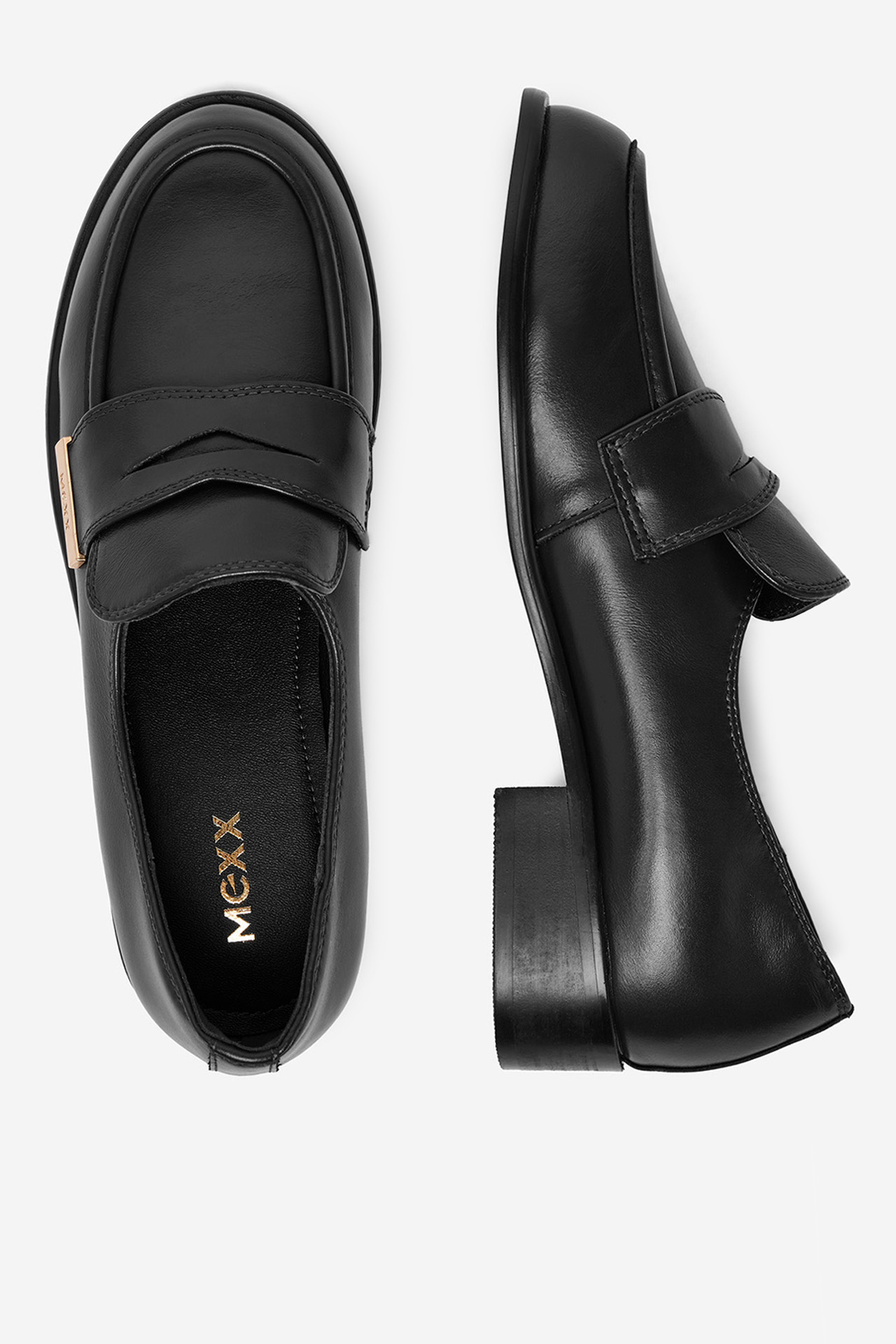 Loafersy Černá