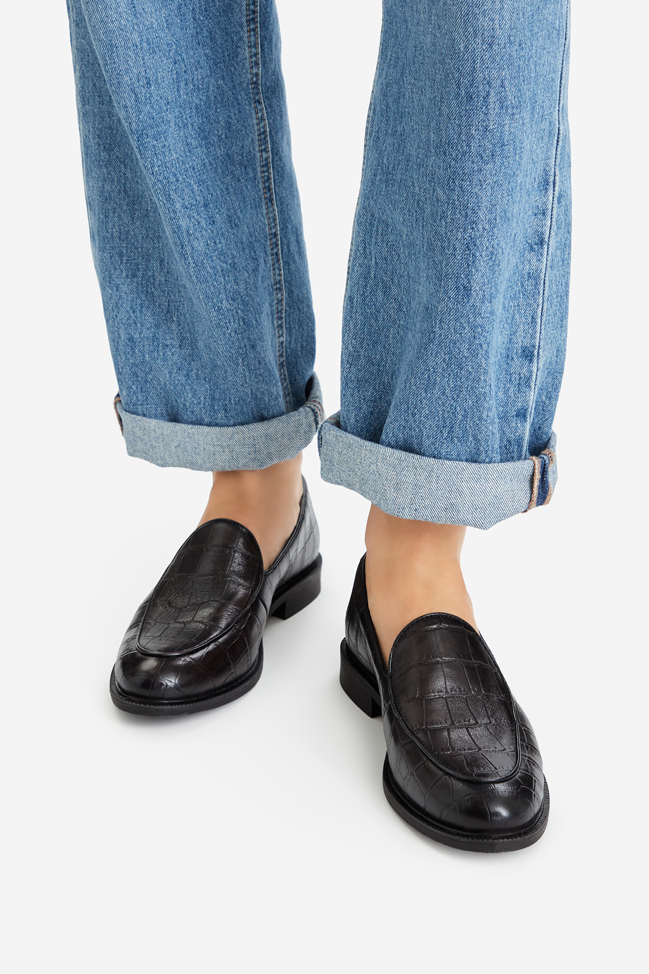 Loafersy Tmavě hnědá