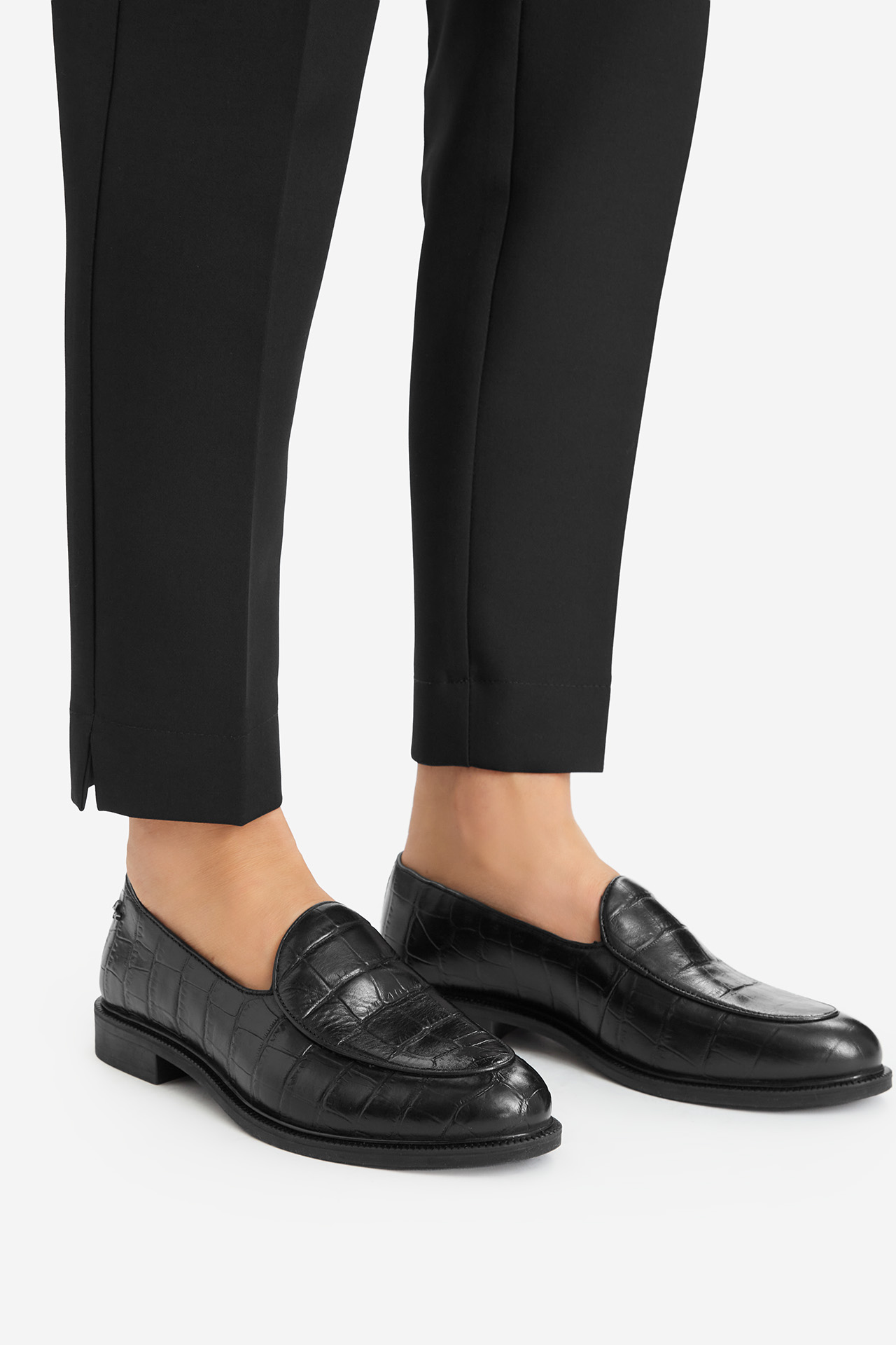 Loafersy Černá