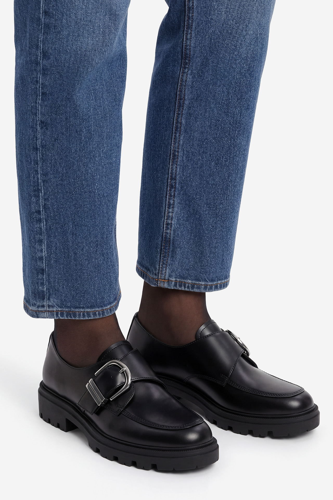 Loafersy Černá