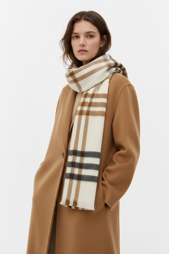 Dámská šála NINE WEST CEO-NW-W4-004-AW26 Světle béžová