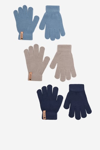 Dětské rukavice BEVERLY HILLS POLO CLUB CEO-ACCCS-BHPC-03(3-PACK) Modrá