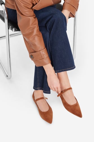 Baleríny Mexx EO-WS1314-01 Světle hnědá