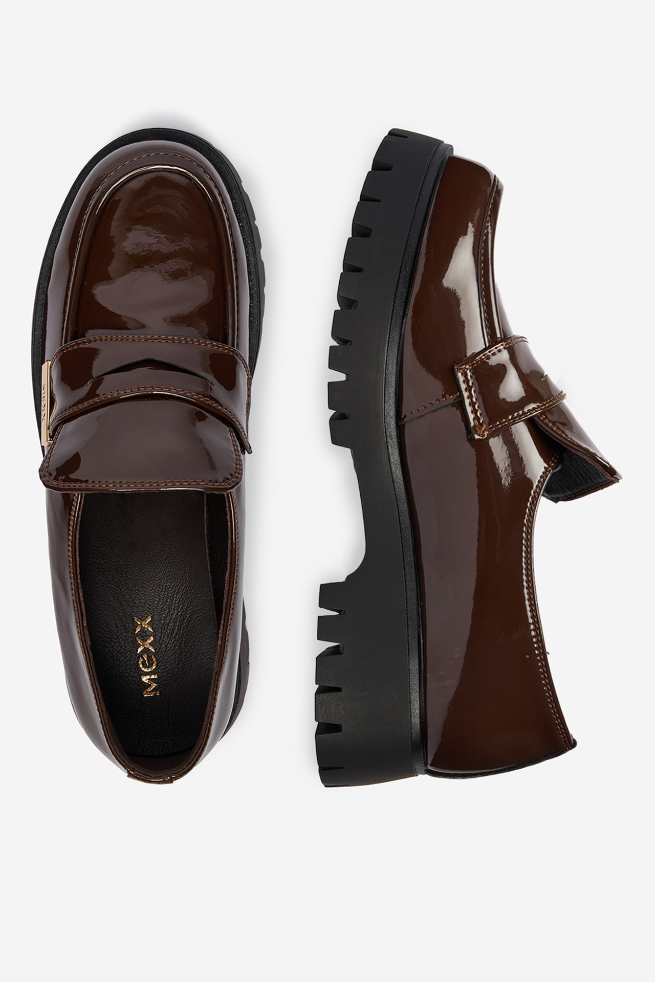 Loafersy Hnědá