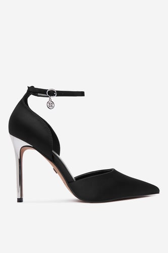 Čevlji s peto NINE WEST CEO-CWBFS255 Črna