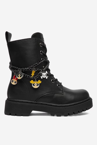 Šněrovací vyšší obuv POWERPUFF GIRLS CEO-CS-AW26-116WBPPG Černá