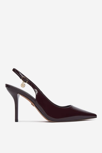 Čevlji s peto NINE WEST CEO-CD25-316-1 Bordo rdeča