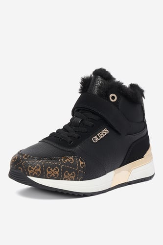 Vysoké šnurovacia topánky GUESS CEO-CS13701-04 Čierna