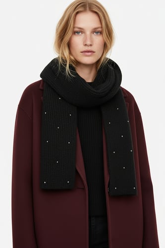 Dámská šála NINE WEST CEO-NW-W4-001-AW26 Černá