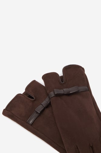 Dámské rukavice NINE WEST CEO-NW-W6-002-AW26K Tmavě hnědá