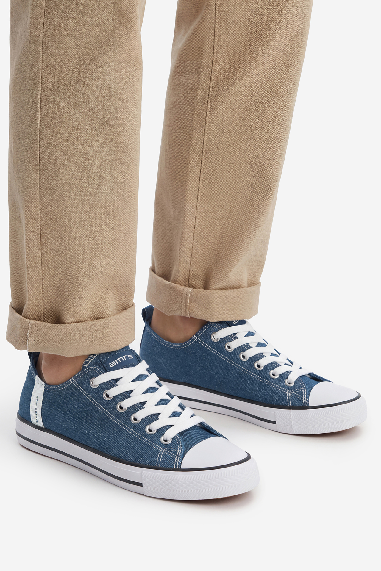 Trampki AMERICANOS WB-LEA-ZL-A002B Niebieski