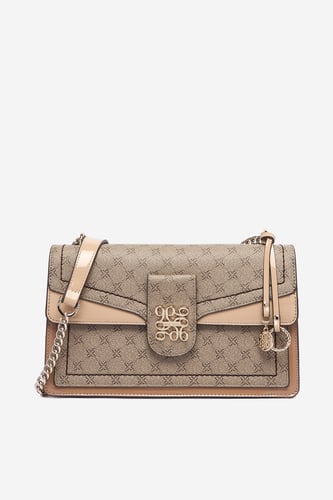 Kabelka NINE WEST EO-ELEGANT FLOW-TK25740 Tmavě béžová